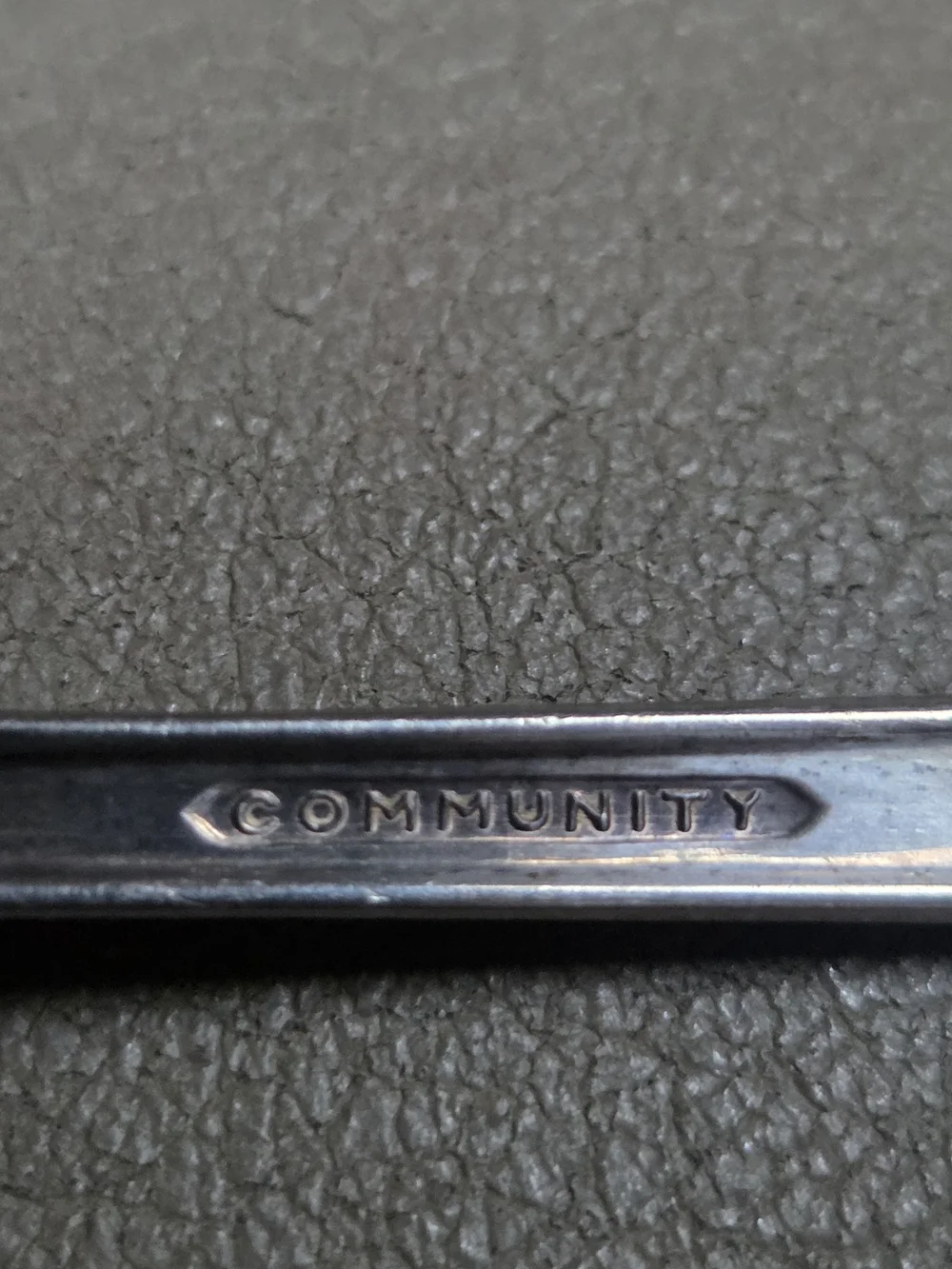 Vintage Oneida Community 1950 Silverplate EVENING STAR LRG Serving Fork Bin RR